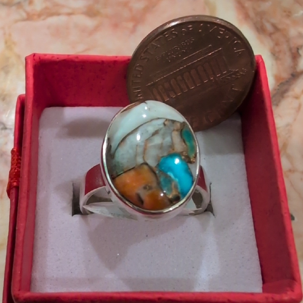Spiny Oyster Sterling Silver Ring - Picture 8 of 9